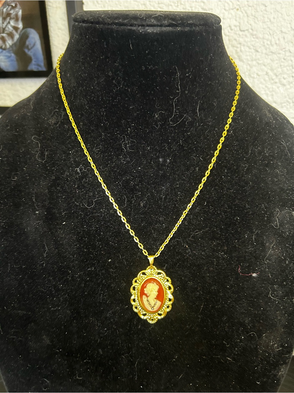 Cameo Pendant Necklace - Women's Jewelry